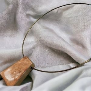 Likha YUNQUE Brass Lapiz 16 in Choker Necklace BOHO!